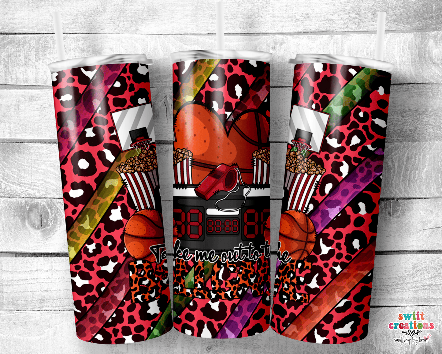 Take Me Out to The Ballgame Basketball Tumbler (T495) - Swiit Creations