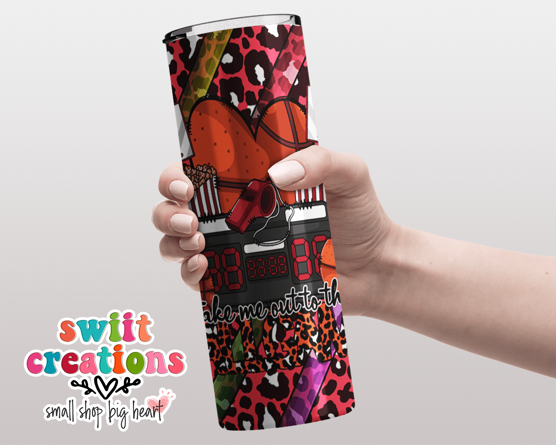 Take Me Out to The Ballgame Basketball Tumbler (T495) - Swiit Creations
