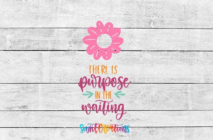 There Is Purpose In The Waiting Motel Keychain UV DTF Transfer | Christian Faith Gift | MK2056 - Swiit Creations