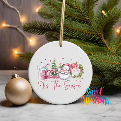 Tis the Season Christmas UV Dtf Ornament Transfer | O-1209 - Swiit Creations