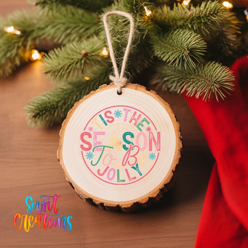 Tis the Season Christmas UV DTF Ornament Transfer | O-1217 - Swiit Creations