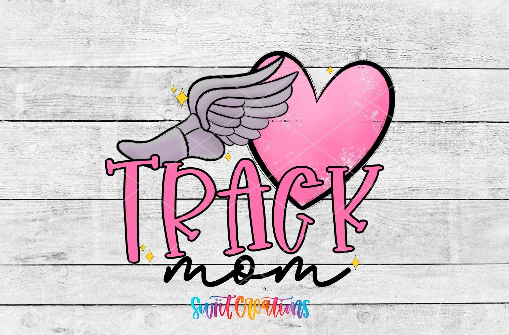 Track Mom Pink Motel Keychain UV DTF Transfer | MK1497 - Swiit Creations