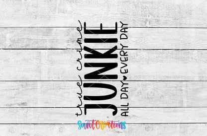 True Crime Junkie Motel Keychain UV DTF Transfer | Crime Lover Gift | MK1555 - Swiit Creations