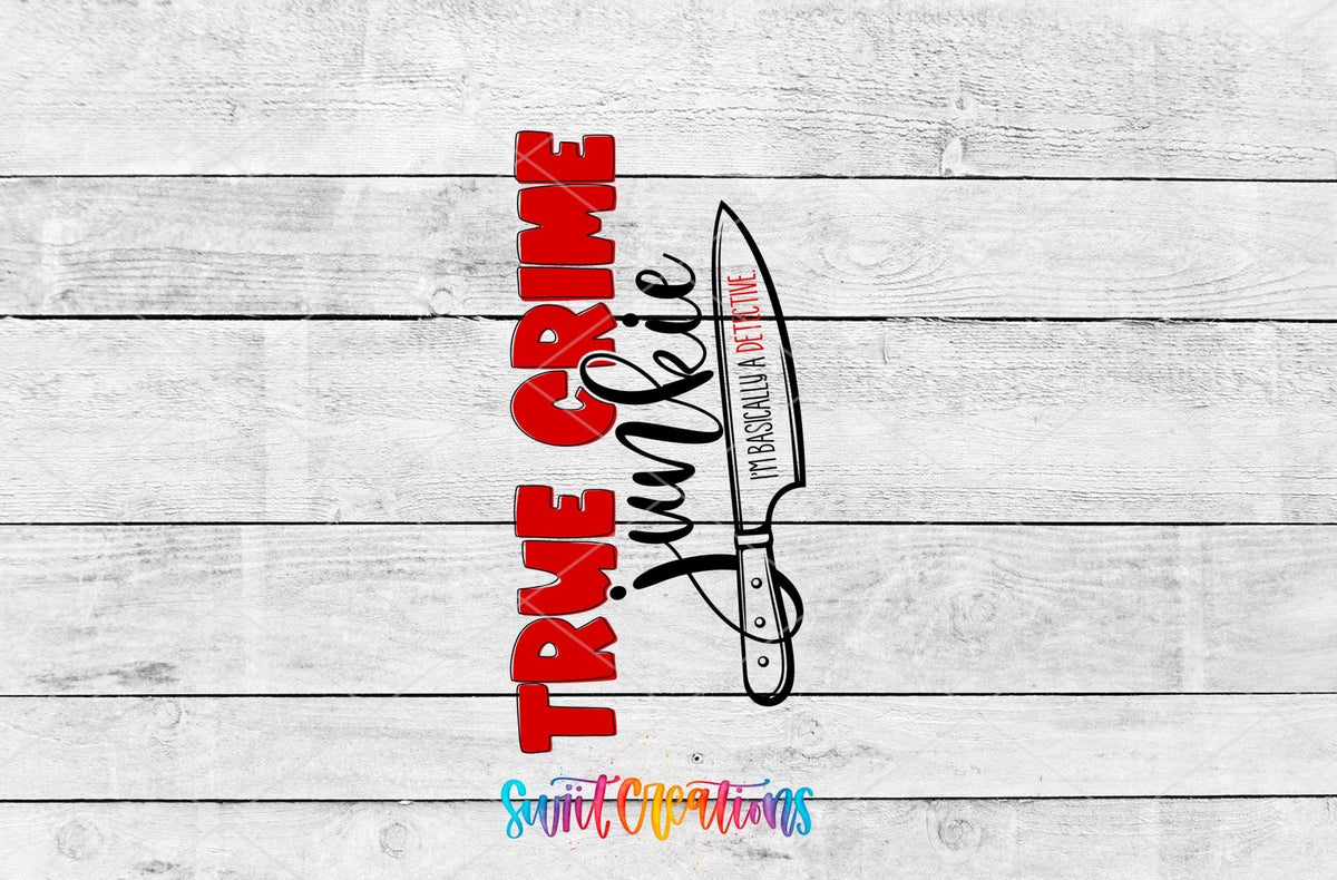 True Crime Junkie Motel Keychain UV DTF Transfer | Funny Crime Fan Design | MK675 - Swiit Creations