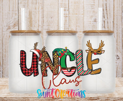 Uncle Claus Christmas UV DTF Cup Decal | UV1236 - Swiit Creations