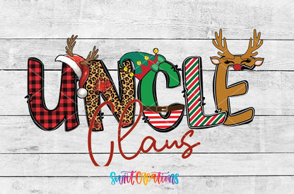 Uncle Claus Christmas UV DTF Cup Decal | UV1236 - Swiit Creations