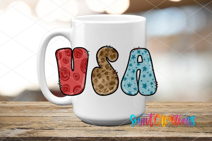 USA UV DTF Cup Decal | UV1135 - Swiit Creations