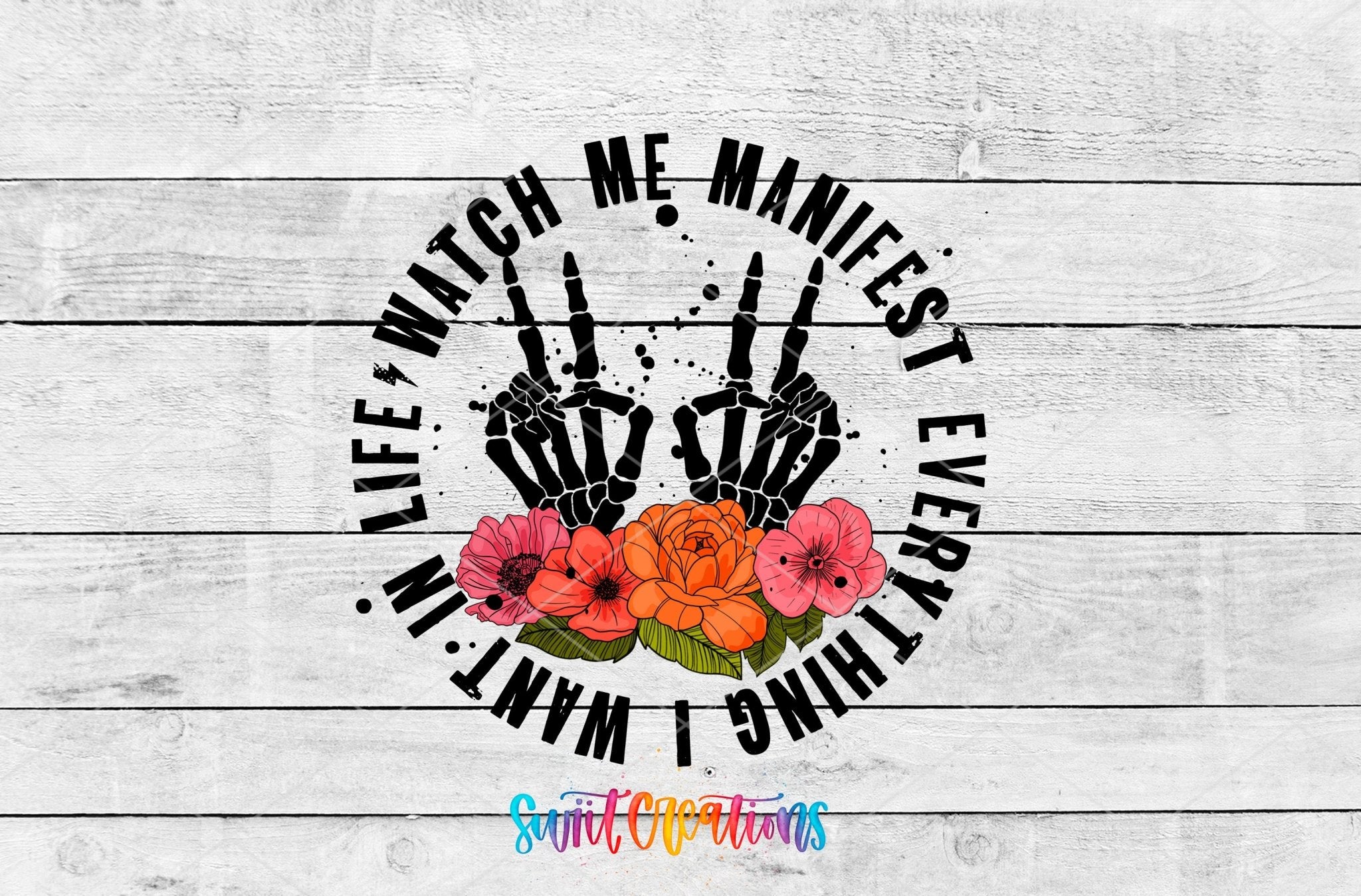 Watch Me Manifest Everything I Want In Life Motel Keychain UV DTF Transfer | MK486 - Swiit Creations