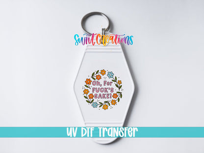 Welcome To Camp QuitcherBitchin Camper Motel Keychain UV DTF Transfer | MK1999 - Swiit Creations