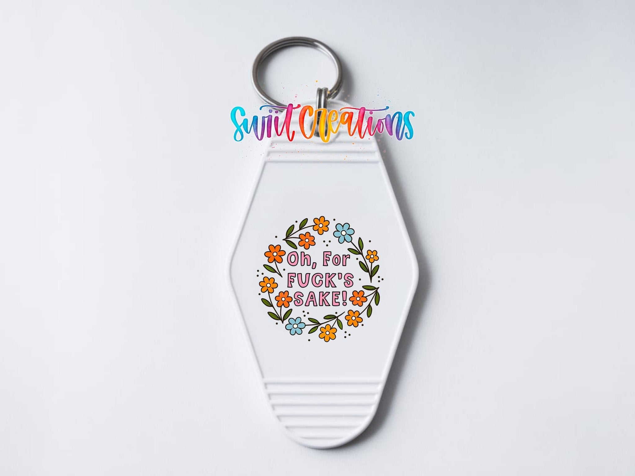Welcome To Camp QuitcherBitchin Camper Motel Keychain UV DTF Transfer | MK1999 - Swiit Creations