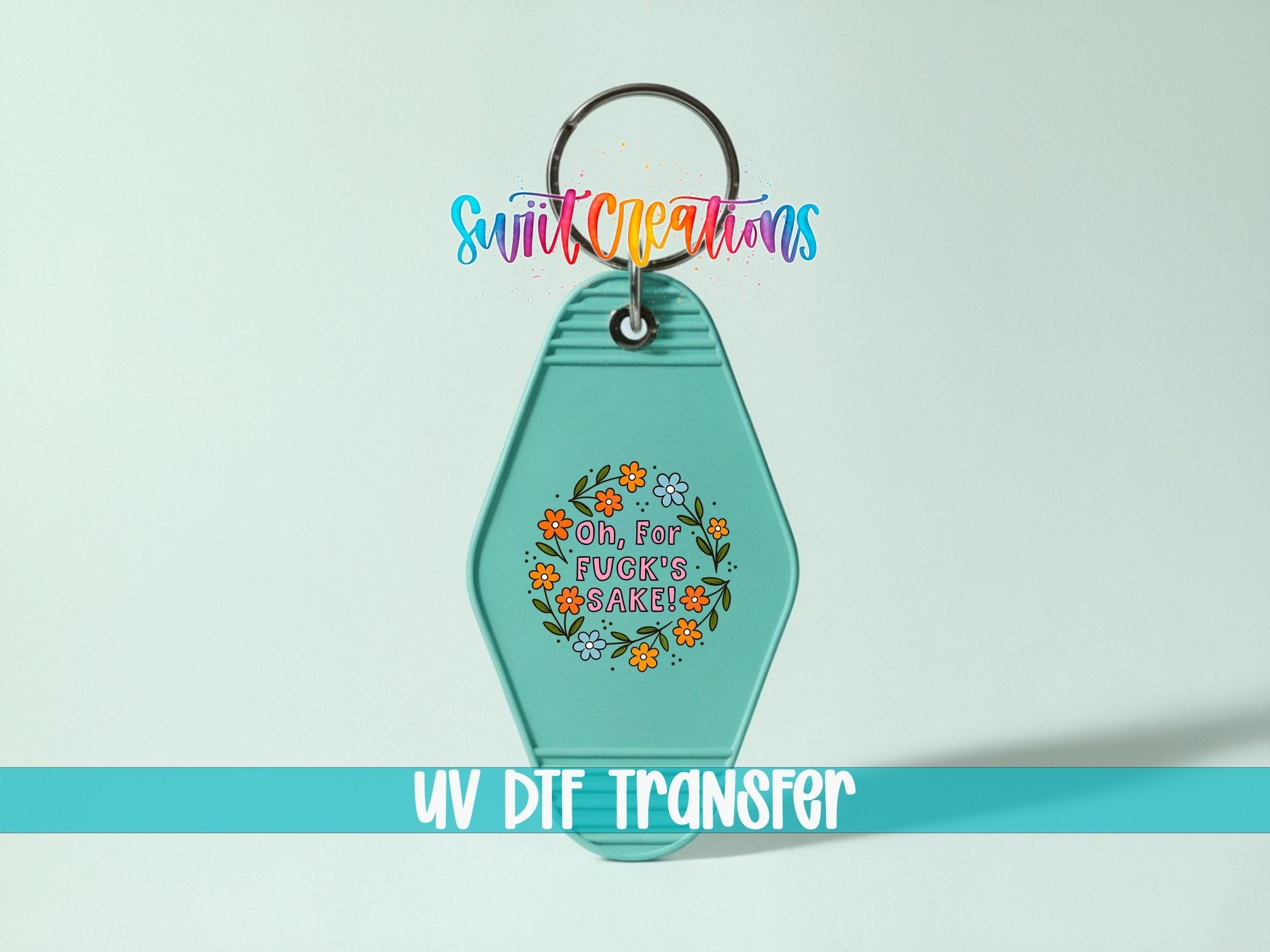 Welcome To Camp QuitcherBitchin Camper Motel Keychain UV DTF Transfer | MK1999 - Swiit Creations