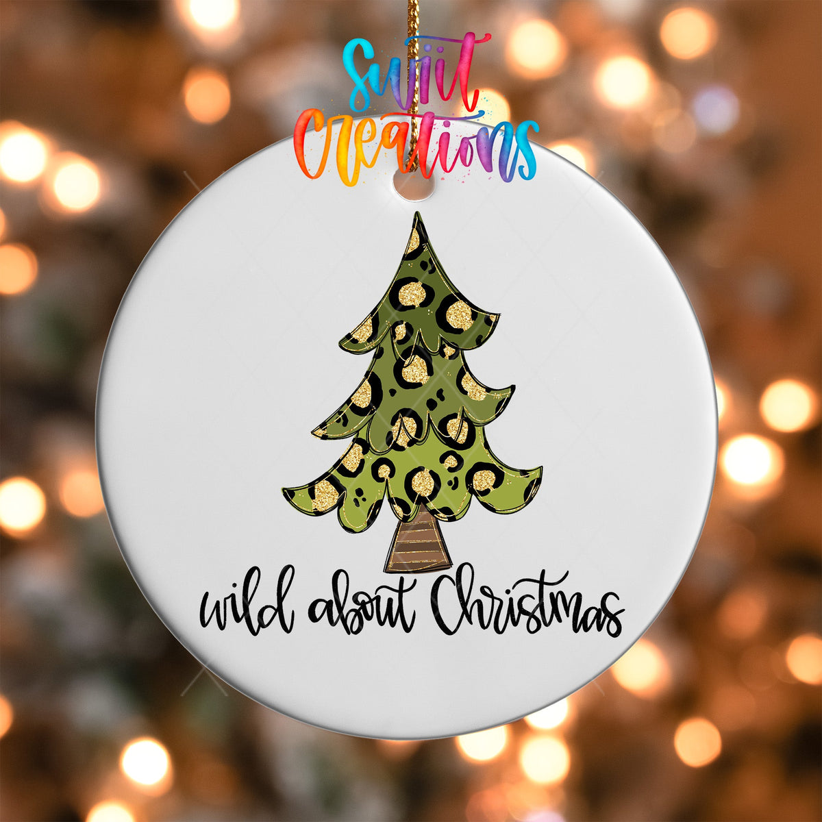 Wild About Christmas UV DTF Ornament Transfer | O-1561 - Swiit Creations
