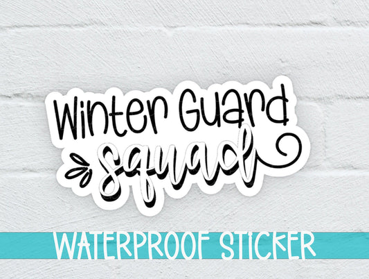 Winter Guard Squad Sticker SS833 - Swiit Creations