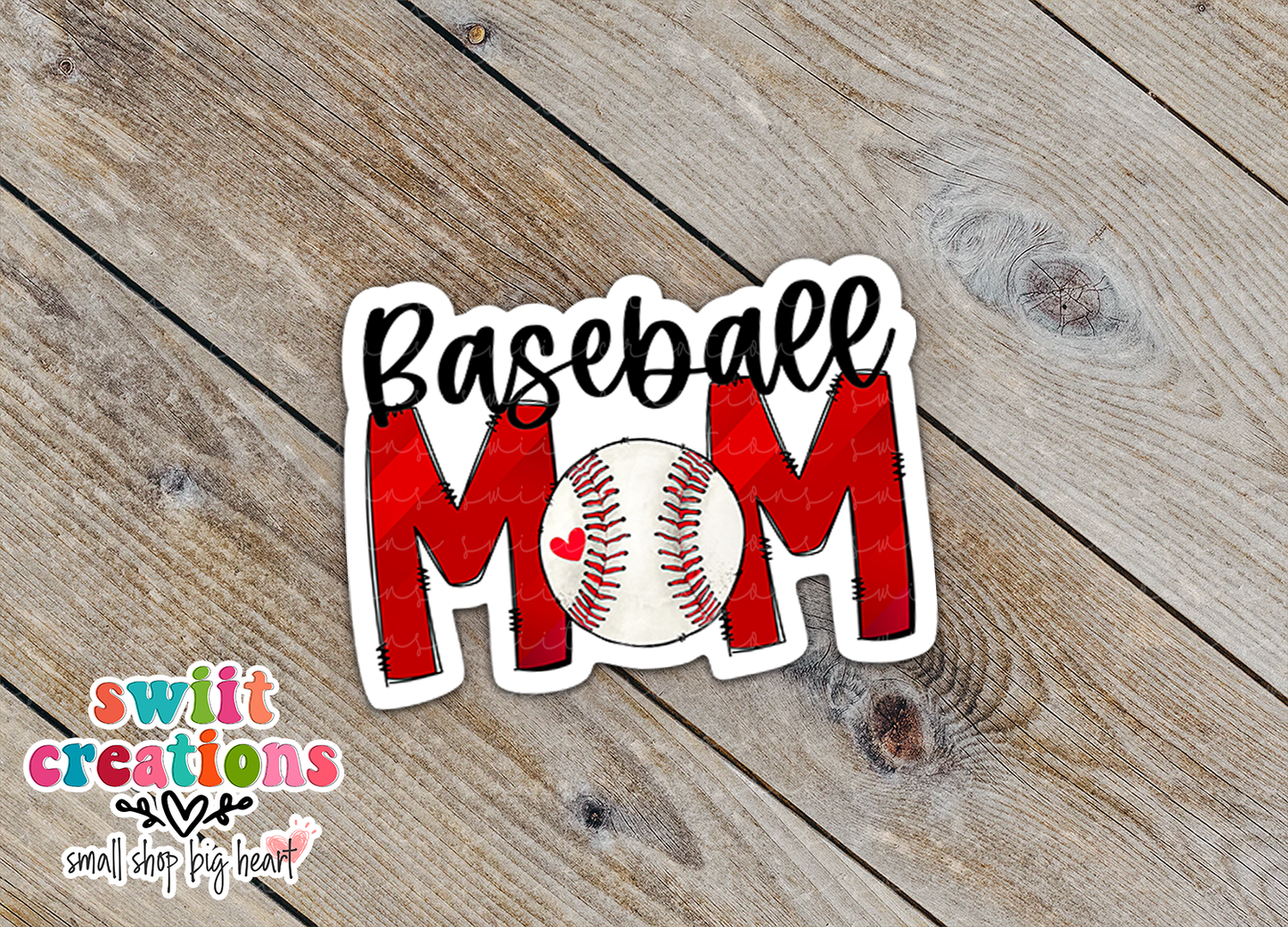 Baseball Mom Sticker (SS566) | SCD566