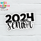 Senior 2024 Waterproof Sticker  (SS381) | SCD552