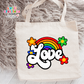 Love Rainbow Large Linen Tote