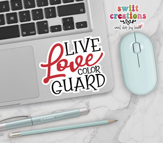 Live Love Guard Red Sticker (SS266) | SCD590