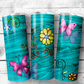 Teal Butterfly Tumbler (T170)