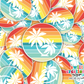 Palm Tree Waterproof Sticker  (SS057) | SCD240