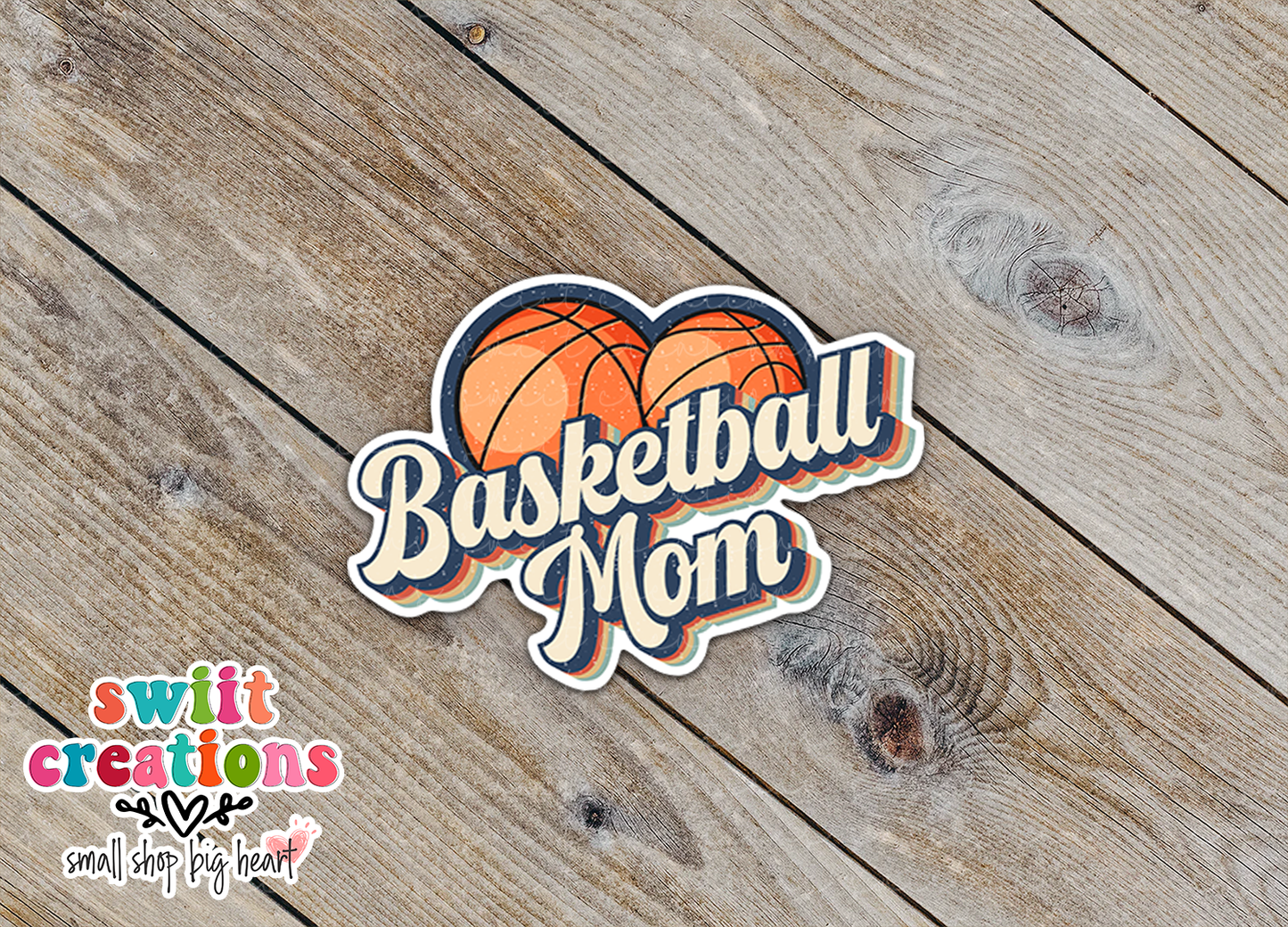 Basketball Mom Waterproof Sticker  (SS016) | SCD127