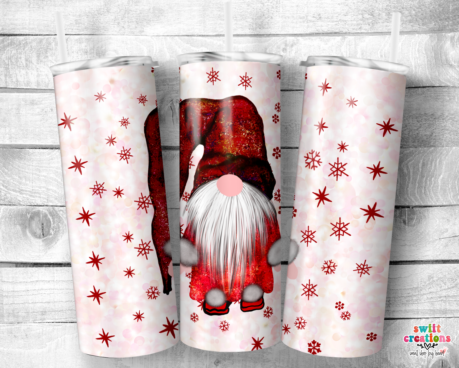 Christmas Gnomes Tumbler with Straw - Gnome Tumbler - Christ - Inspire  Uplift