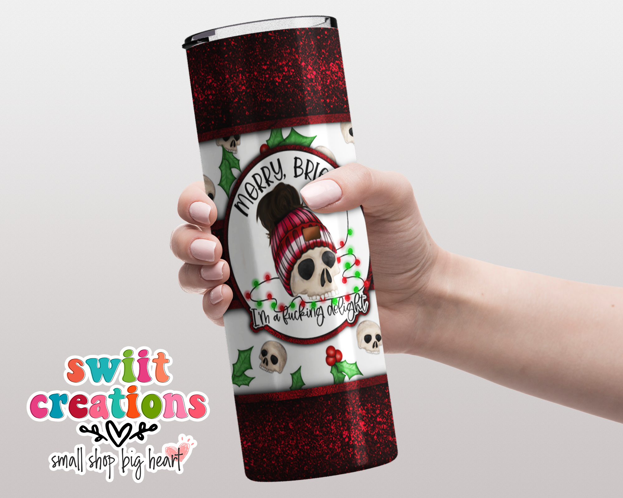 Merry Bright I'm a F*king Delight Tumbler (T331)