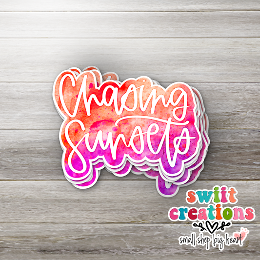 Chasing Sunsets Sticker (SS112) | SCD034