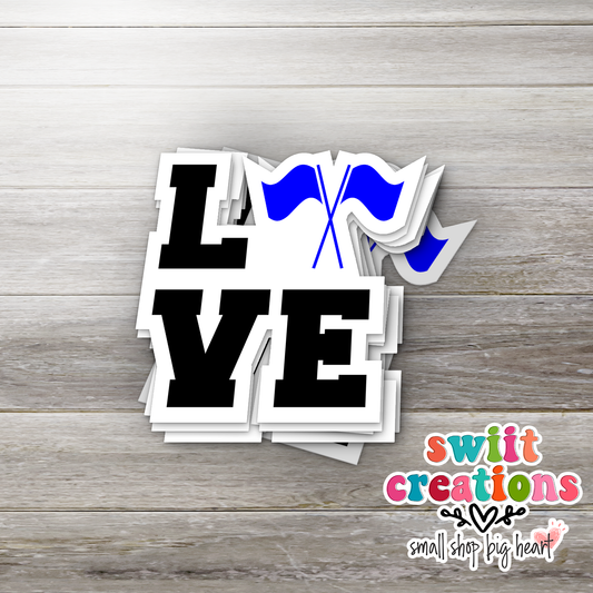 Love Color Guard Waterproof Sticker   (SS163) | SCD291