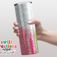 Watermelon Glitter Tumbler (T195)