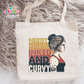 Nerdy Dirty Inked and Curvy Large Linen Tote