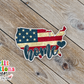 USA Home Waterproof Sticker  (SS059) | SCD242