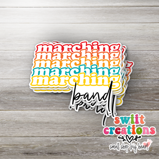 Marching Band Sticker (SS247) | SCD228