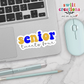 Senior 24 Waterproof Sticker Blue and Gold (SS378) | SCD554