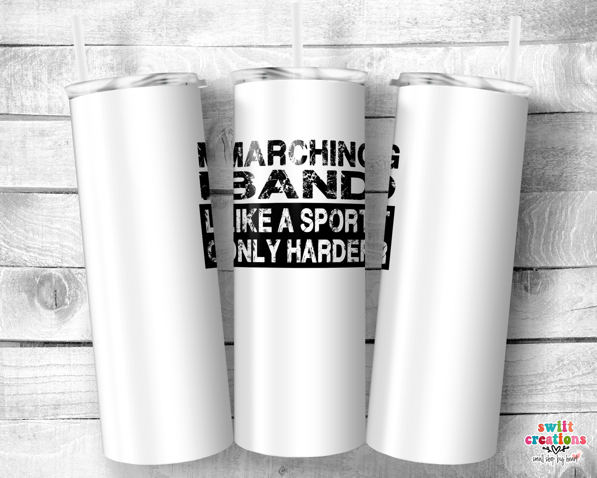 Marching Band Like a Sport Black Tumbler (T035)