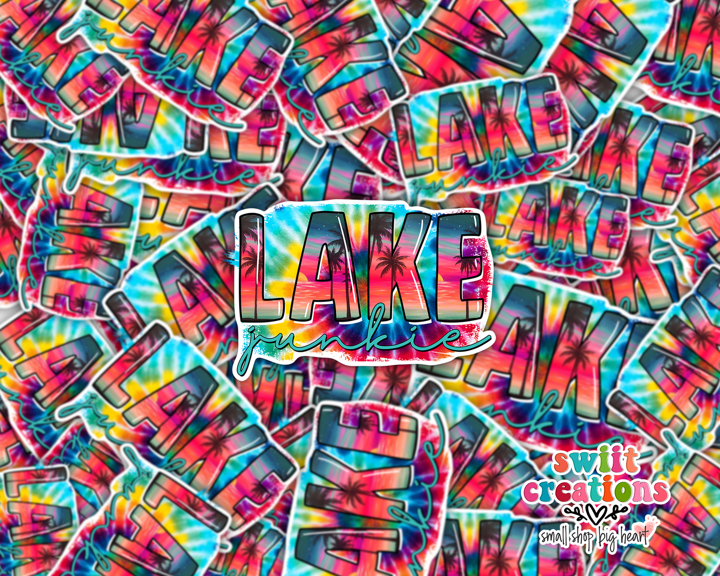 Lake Junkie Waterproof Sticker  (SS178) | SCD042