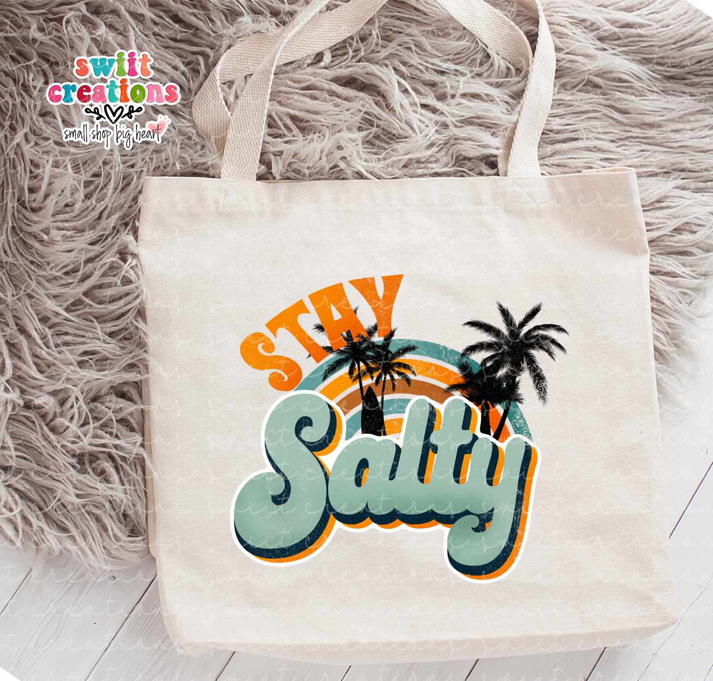 Salty Large Linen Tote
