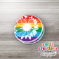Flower & Moon Rainbow Waterproof Sticker (SS004) | SCD109