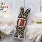 Football Mom Glitter Tumbler (T271)