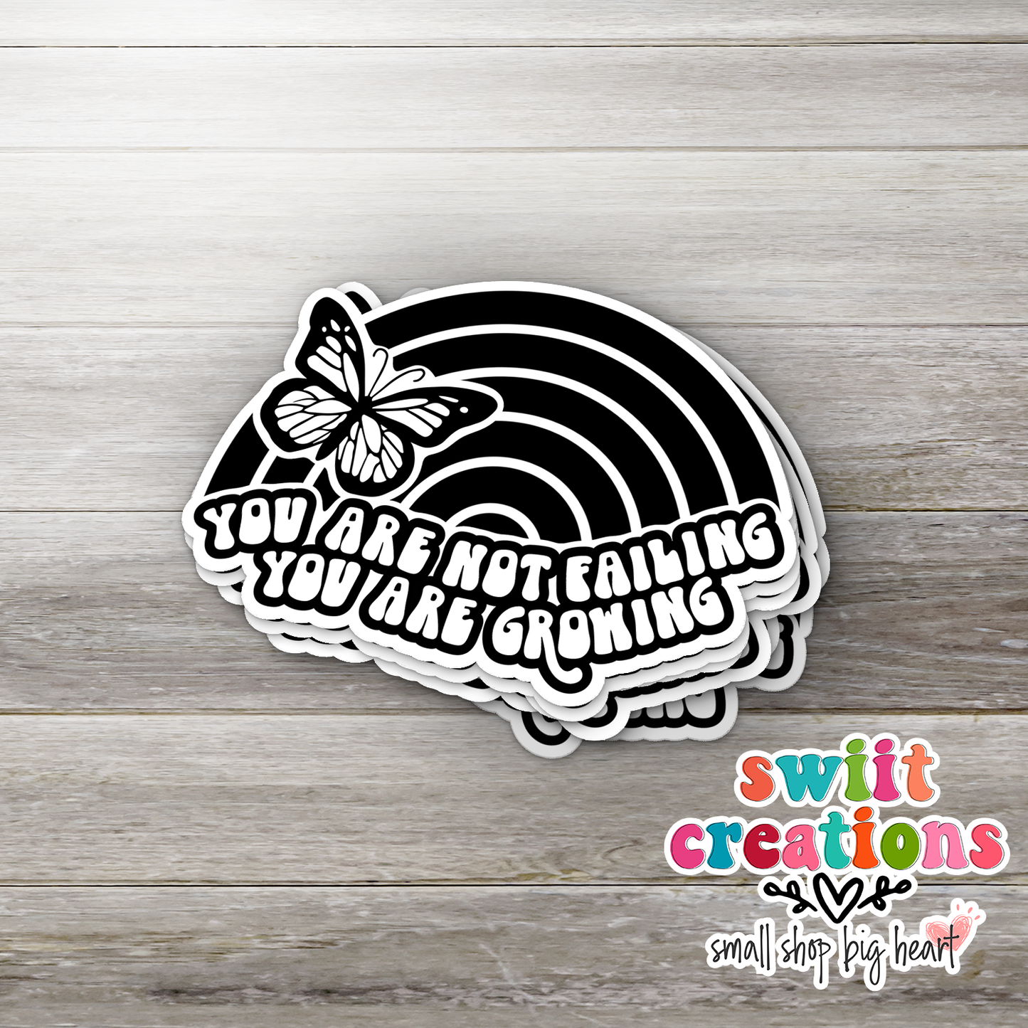 You are Not Failing You are Growing Waterproof Sticker   (SS243) | SCD538