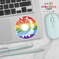 Flower & Moon Rainbow Waterproof Sticker (SS004) | SCD109