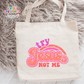 Try Jesus Not Me Pink Large Linen Tote