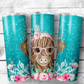 Floral Cow Tumbler (T344)
