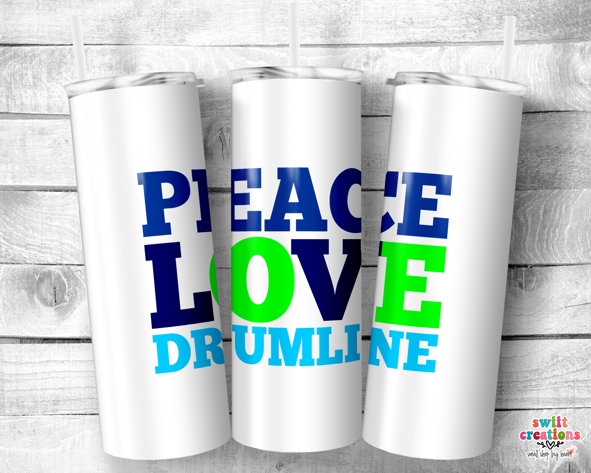 Peace Love Drumline Tumbler (T036)
