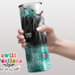 Floral Cow Tumbler (T379)