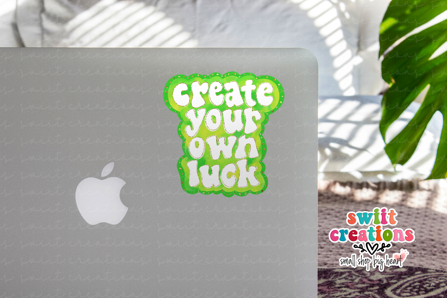 Create Your Own Luck Waterproof Sticker  (SS088) | SCD175