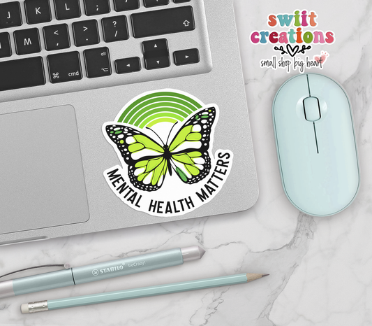 Mental Health Matters Butterfly Sticker (SS050) | SCD138
