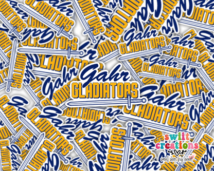 Pile of Gahr Gladiators stickers