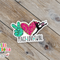 Peace Love Twirl Waterproof Sticker   (SS312) | SCD415