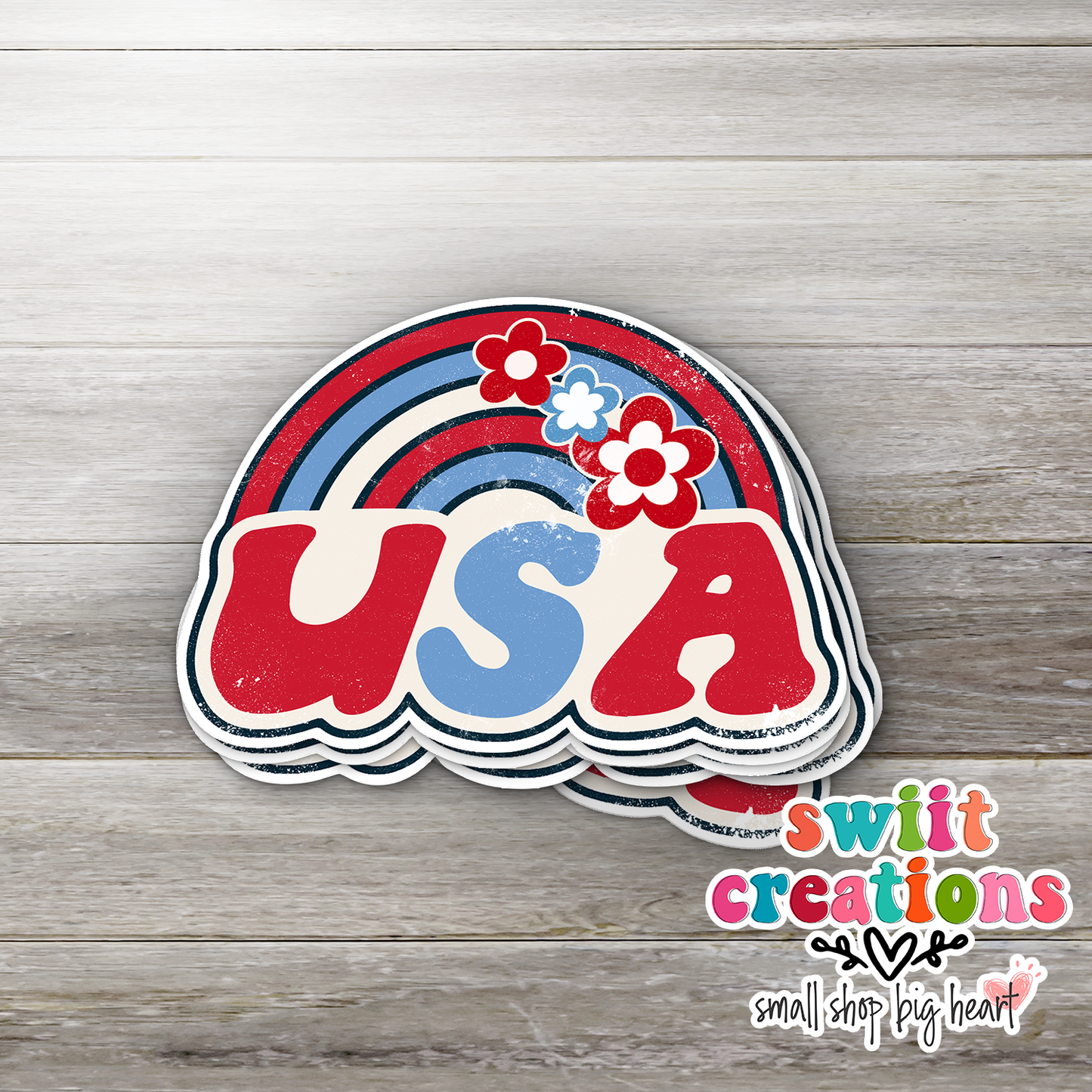 USA Waterproof Sticker  (SS150) | SCD153
