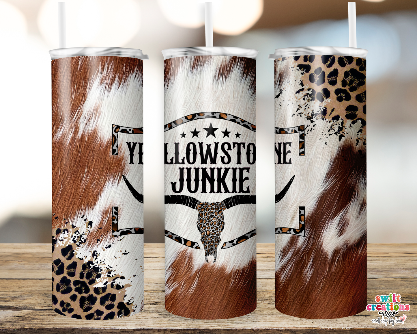 Cowhide Leopard Tumbler (T327)